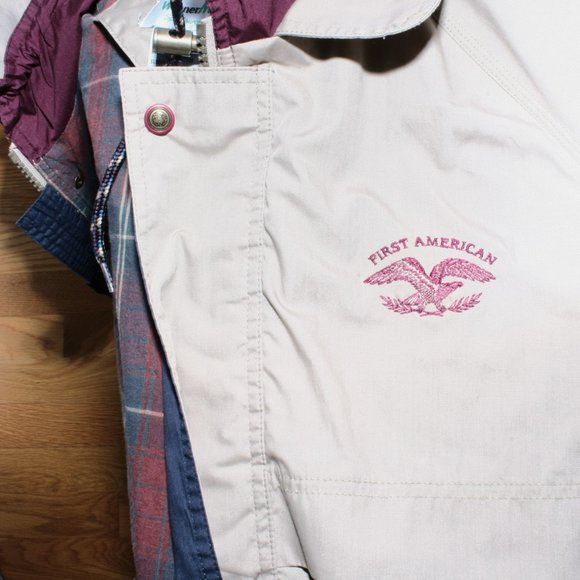 First American Men's Tan Lightweight Jacket - Picture 3 of 3